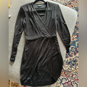 Black studded dress from Bebe.